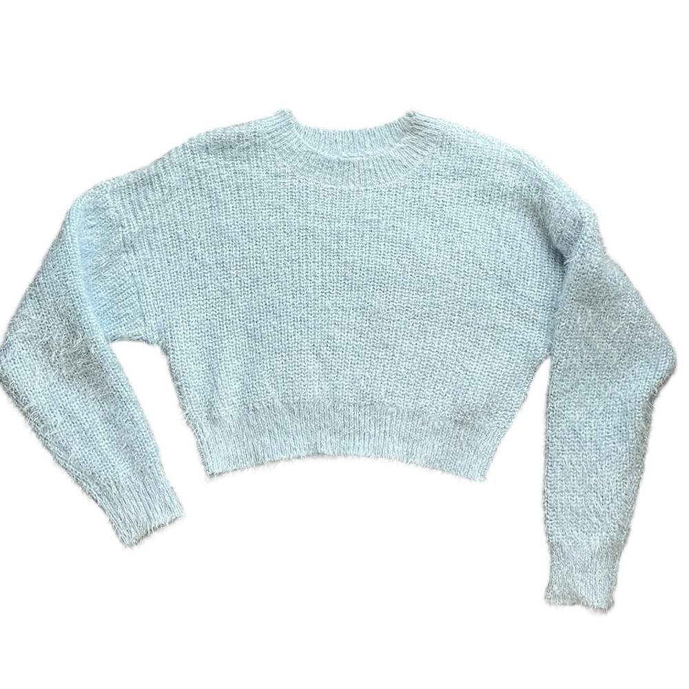 Arizona Jean Co. Light Blue Freeze Fuzzy Sweater with Dolman Sleeve